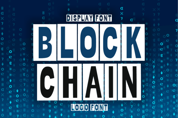 Blockchain Font: A Modern Typeface for Handmade Products and Tech Branding