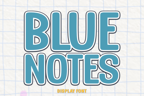 Blue Notes: A Hand-Drawn Display Font for Thoughtful Editorial Design