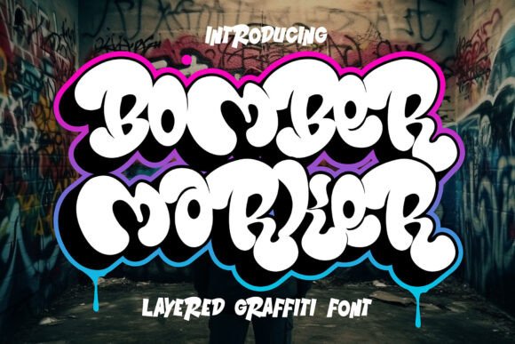 Bomber Marker: An Edgy Display Font for Handmade Products