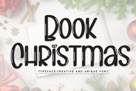 Book Christmas Font