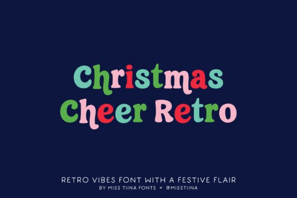 Christmas Cheer Retro Font Review