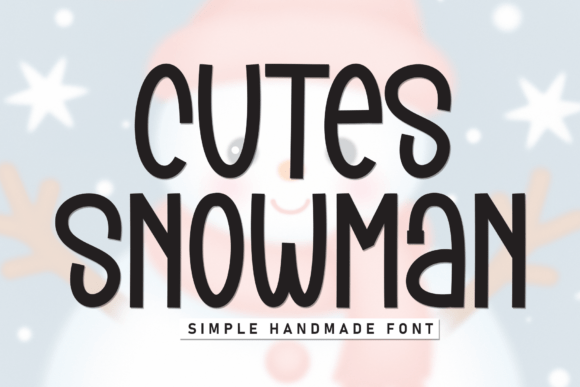 Cutes Snowman Font for Creative Makers