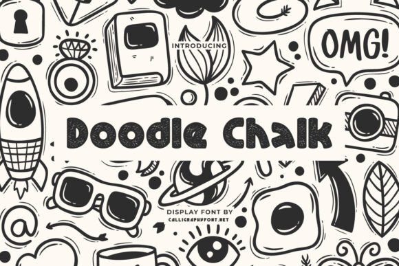 Doodle Chalk: A Playful Display Font for Handmade Labels, Invitations, and Craft Products