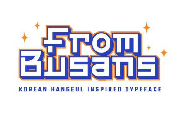 From Busans: A Bold Display Font for Quirky Branding Projects