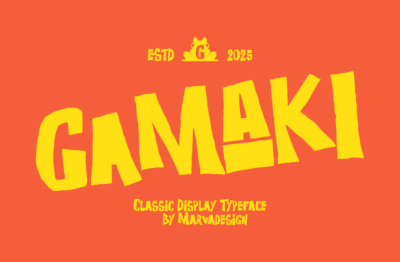 Gamaki Display Font: Bold Playful Typography for Web and Digital Design