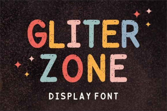 Gliter Zone Font: A Nostalgic Display Font for Campaigns