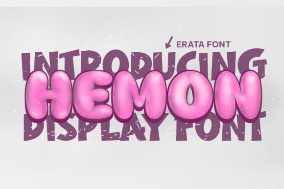 Hemon Display Font for Handmade Product Labels and Creative Craft Projects