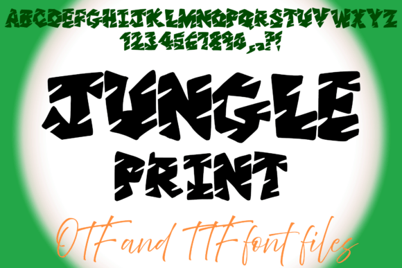Jungle Print Font for Campaigns That Demand Wild Energy