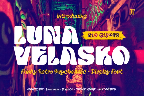 Luna Velasko: A Bold Display Font for Creative Campaigns