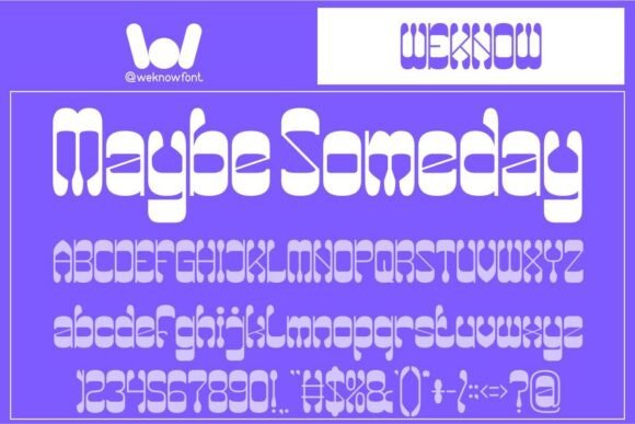 Maybe Someday Font for Creative Projects