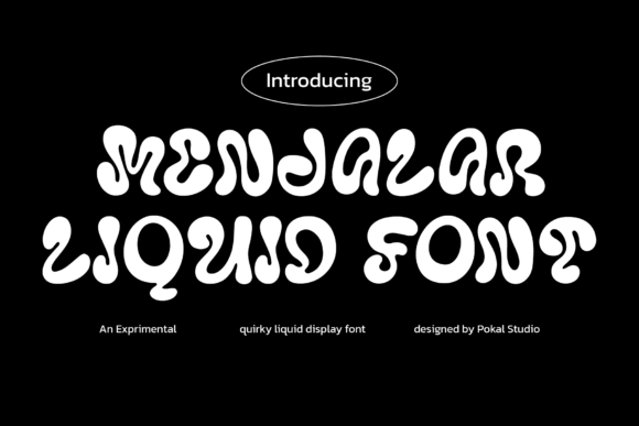 Menjalar Liquid Font