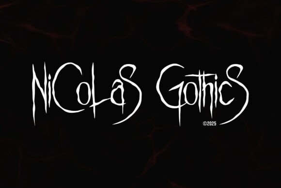 Nicolas Gothics Display Font Review for Dark Branding and Horror Design
