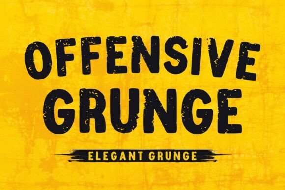 Offensive Grunge Font for Bold Design