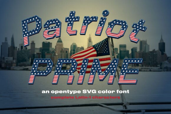 Patriot Prime: A Bold Display Font for Americana Marketing