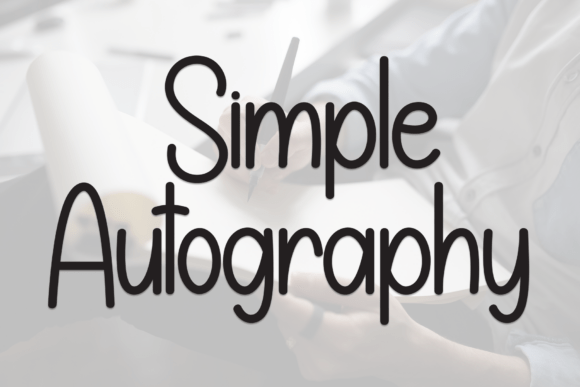 Simple Autography: A Neat Display Font for Digital Branding and Web Layouts