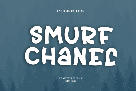 Smurf Chanel Font for Creative Projects