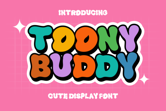 Toony Buddy Display Font for Crafters and Product Makers