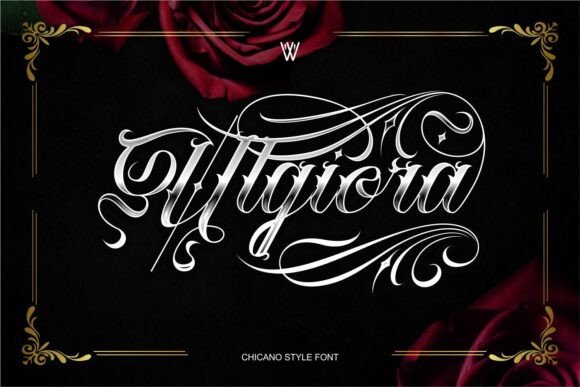 Ulgiora Edgy Chicano Tattoo Font for Publication Design