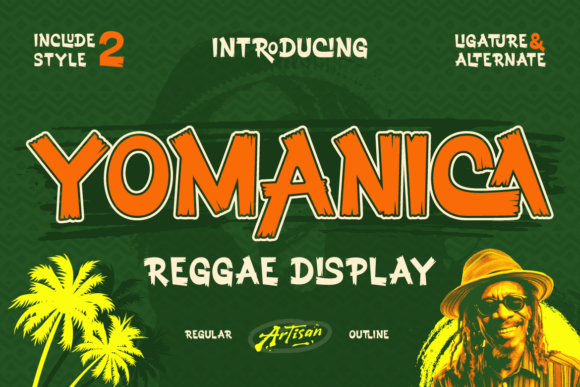 Yomanica: A Bold Reggae Font for Creative Projects